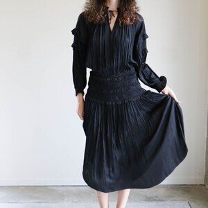 Ulla Johnson Elisabetta Dress in Noir